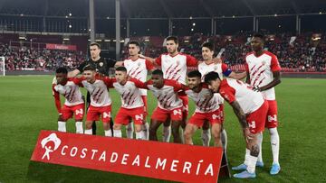 Once del Almería contra el Ibiza.