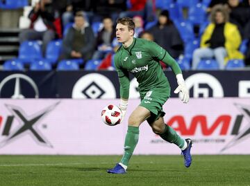 Volvió Cuéllar de su lesión en el 2-4 del Leganés al Valladolid y el guardameta ucraniano además no pudo ni entrar en la convocatoria por un problema con su ficha sub-23. Hoy, en la Copa del Rey ante el Rayo, tendrá una oportunidad.