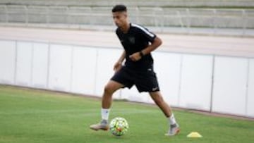 Hachim Mastour, en el Ciudad de Málaga.