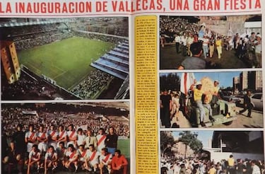 Se cumplen 44 a?os del estreno del Nuevo Estadio de Vallecas