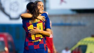 Aitana Bonmat&iacute; y Falc&oacute;n, durante el partido de la Copa e Catalunya.