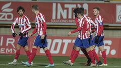 Jo&atilde;o Felix, tras el gol de Correa. 