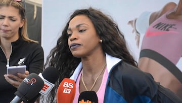 Caterine Ibargüen habló sobre su preparación para Tokio 2020.