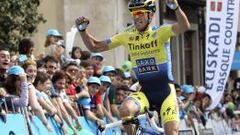 El espa&ntilde;ol Alberto Contador (Tinkoff-Saxo) se impone en la etapa inaugural de la 54 Vuelta al Pa&iacute;s Vasco, Ordizia-Ordizia, de 153,4 kil&oacute;metros, con salida y meta en la localidad guipuzcoana de Ordizia. 