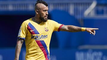 Arturo Vidal, en el partido contra el Alavés.