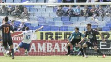 Germán Lux, ante el Zaragoza.