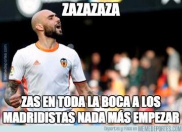 Varane, Zaza y las faltas, protagonistas de los memes del Valencia-Real Madrid