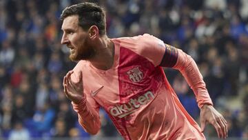 Messi, en un momento del derbi del pasado fin de semana.