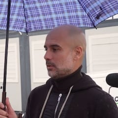 Guardiola visita al Girona y se encuentra con alguien que tiene a Twitter sorprendido