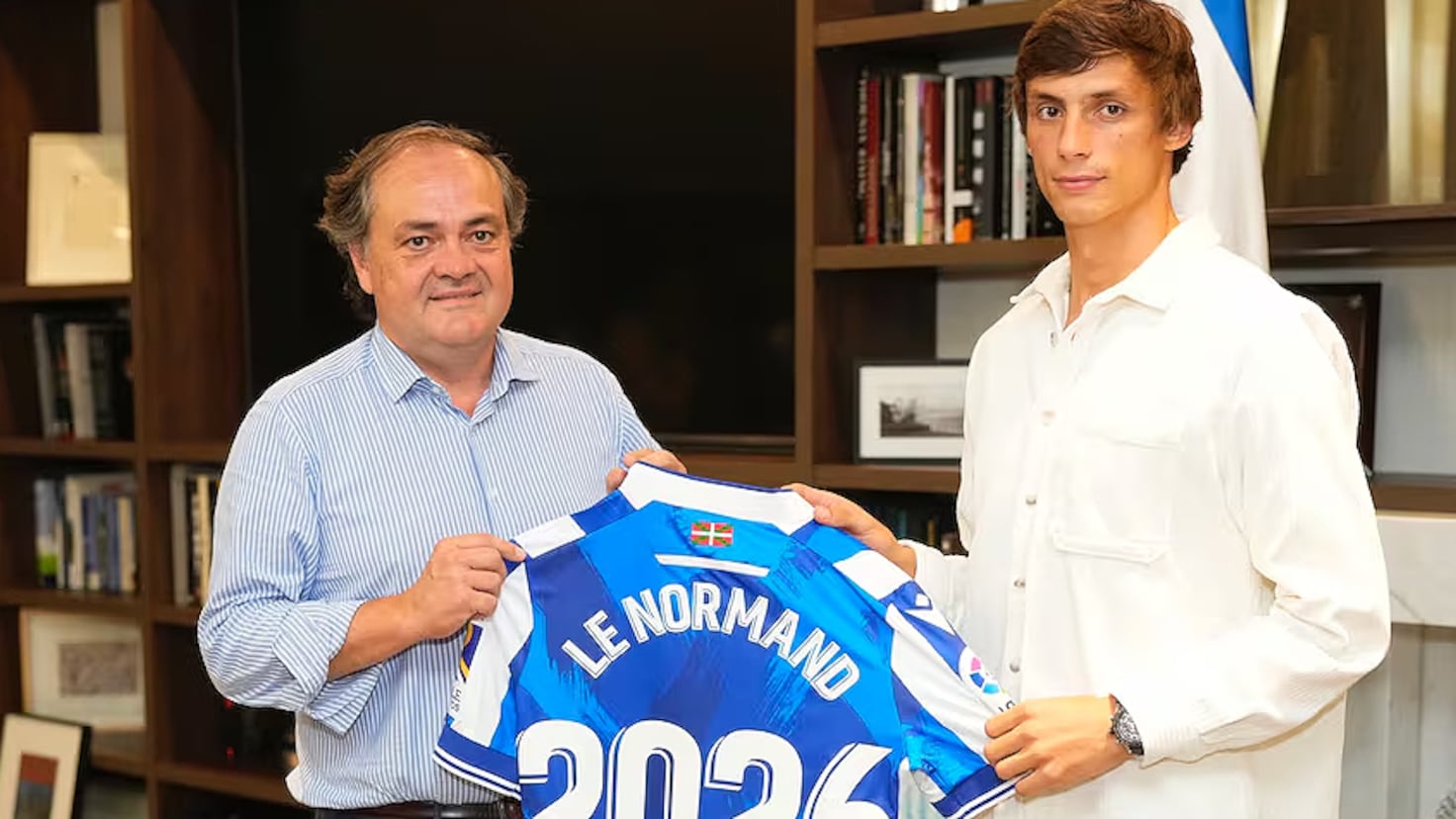 Aperribay desvela las cifras del traspaso de Le Normand al Atlético