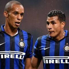 Jeison Murillo contra Joao Miranda, su pareja en el Inter