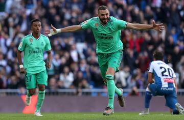 Benzema marcó el 2-0 del partido.