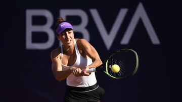 Cristina Dinu (Rumanía) en su partido ante Carlota Martínez.