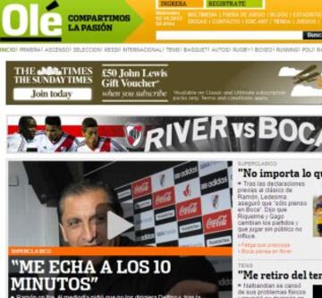 Portadas de la prensa extranjera