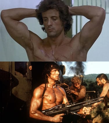 El espectacular cambio físico de Stallone para ‘Rambo 2′: este fue su brutal régimen de entrenamiento