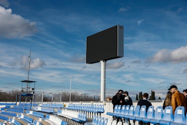 La nueva grada modular de Butarque, en el aire para recibir al Sporting de Gijón