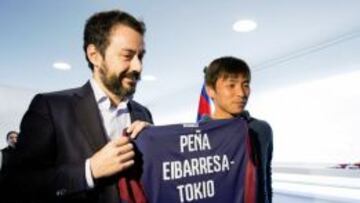 El presidente del club, Alex Aranzábal