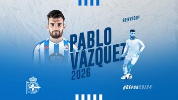 Oficial: Pablo V¨¢zquez, refuerzo de quilates para la defensa del Depor