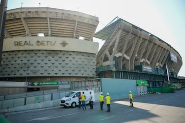 Imágenes de las obras del estadio del Real Betis, Benito Villamarín.