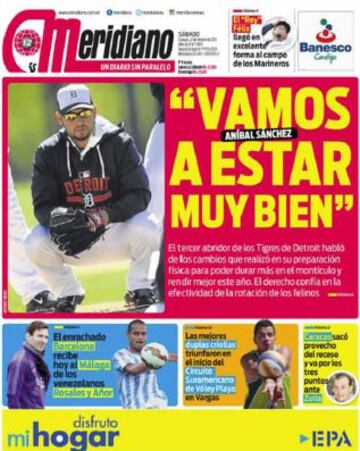 Portadas de la prensa deportiva