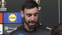 Enganchón de Bruno Fernandes con un periodista de Bilbao por el arbitraje: va a escocer...