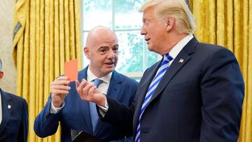 El partido de Liga en EE UU divide a Infantino y Trump