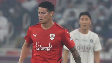 James Rodríguez, volante de Al Rayyan, se alista para sus últimos dos partidos de 2021. El volante quiere tener protagonismo y comenzar un gran año
