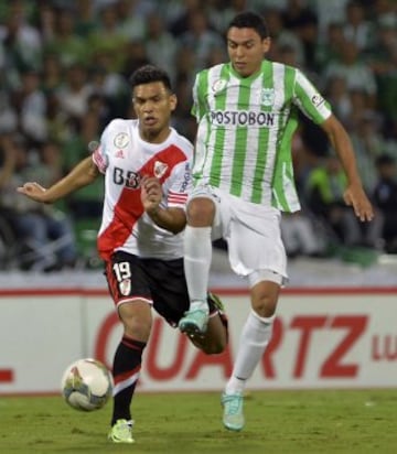 Atlético Nacional y River Plate igualaron 1-1 en la primera final de la Copa Sudamericana. 