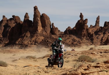 Mario Patrao de Credito Agricola en acción durante la etapa 9.