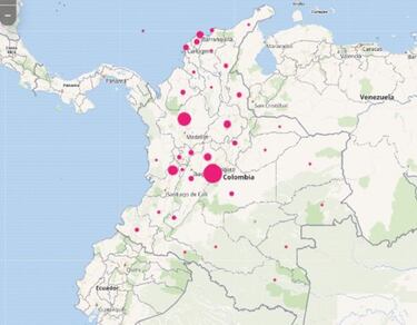Mapa de casos y muertes por coronavirus por departamentos en Colombia: hoy, 17 de noviembre
