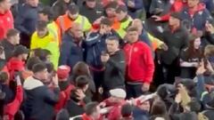 La preocupante reacción de Loyola durante el caos entre Independiente y la U