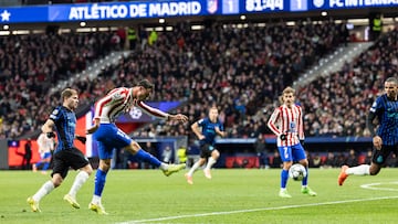 Pubill en el Atlético-Inter.