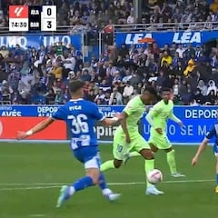 La significativa acción de Ansu Fati con los culés ya en casa levantados del sillón