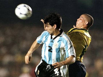 Ayala con la Selección argentina.