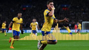 Monumental rajada sobre Dybala segundos antes de marcar el 1-2