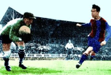 El catalán fue jugador del Barcelona entre 1919 y 1933. Segundo máximo goleador de la Historia de la Copa, 69 goles sólo superado por Telmo Zarra y sus 81 goles, vencedor del torneo del KO en 5 ocasiones con el club culé y de la primera Liga Española que se disputó.