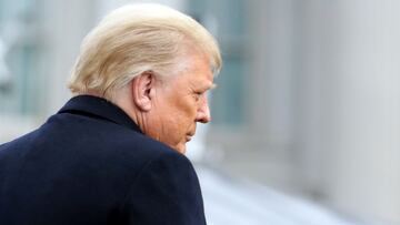 FILE PHOTO: U.S. President Donald Trump departs on travel to West Point, New York from the South Lawn at the White House in Washington, U.S., December 12, 2020. REUTERS/Cheriss May/File Photo