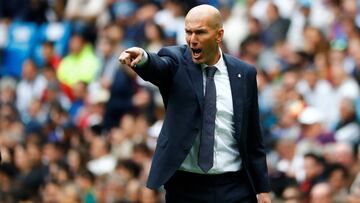 Zidane, entrenador del Real Madrid.