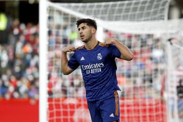 Asensio celebrando su gol 0-1