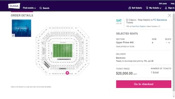 La web StubHub ya ofrece entradas para el Cl&aacute;sico de Miami: &iexcl;por una entrada piden 20.000 d&oacute;lares!