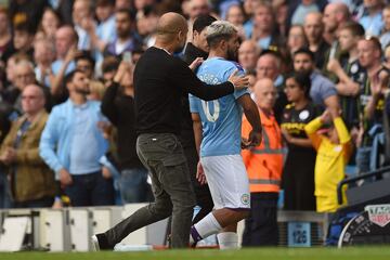 Así fue la bronca entre Agüero y Guardiola