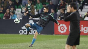 Dani Ceballos, en el Villamarín.