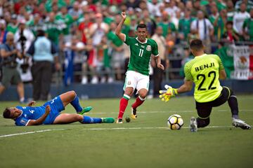 Estas son las mejores imágenes del duelo entre el tricolor y la Selecta celebrado en San Diego, y que marcó el debut de los de Osorio en el torneo de Concacaf.