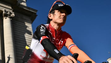 Geraint Thomas, en la presentación del jueves en Lille.