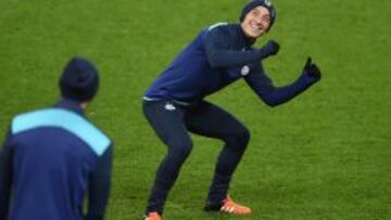 Guardado en el entrenamiento en Manchester