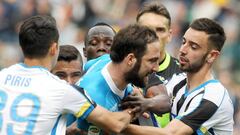 Higuain facing ban after "losing the plot" in Udinese game