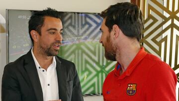VISITA XAVI HERNANDEZ AL HOTEL DEL BARCELONA