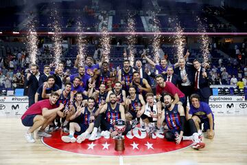 El Barcelona ha ganado la liga ACB 3-0 en el playoff al Real Madrid.