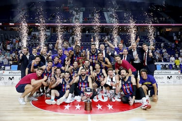 El Barcelona ha ganado la liga ACB 3-0 en el playoff al Real Madrid.