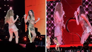 Video: Shakira sorprende al invitar a Danna Paola a cantar en el Estadio GNP